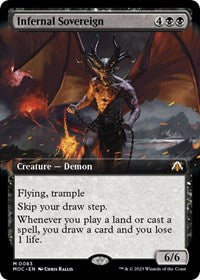Infernal Sovereign (Extended Art) - Planechase: March of the Machine - 83
