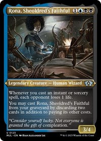 Rona, Sheoldred's Faithful (Foil Etched) - March of the Machine: Multiverse Legends - 123