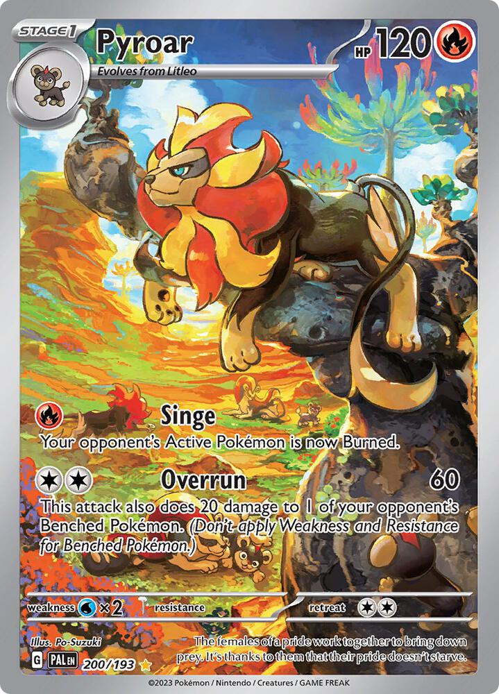 Pyroar - Pokemon Paldea Evolved #200/193