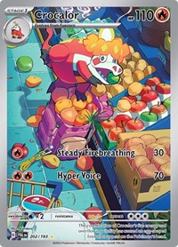 Crocalor - Pokemon Paldea Evolved #202/193