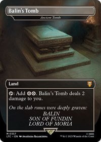 Balin's Tomb - Ancient Tomb (Borderless) - Commander: The Lord of the Rings: Tales of Middle-earth - 357