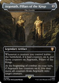 Argonath, Pillars of the Kings - The Ozolith (Borderless) (Surge Foil) - Commander: The Lord of the Rings: Tales of Middle-earth - 381