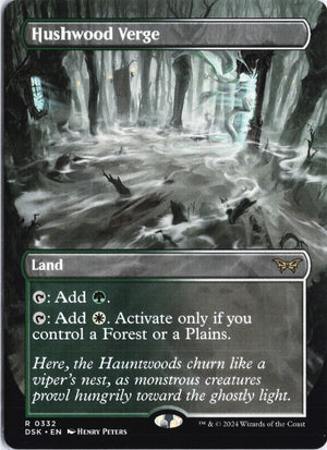 Hushwood Verge (Borderless) R Duskmourn: House of Horror 332 NM