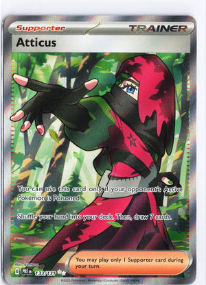 Atticus Ultra Rare SV: Prismatic Evolutions 133/131 NM