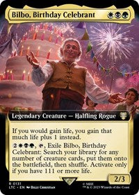 Bilbo, Birthday Celebrant (Extended Art) - Commander: The Lord of the Rings: Tales of Middle-earth - 131