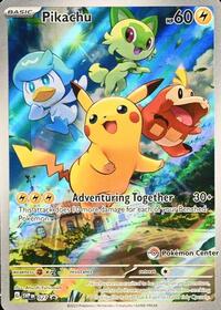 Pikachu - 027 (Pokemon Center Exclusive) - SV: Scarlet & Violet Promo Cards - 027