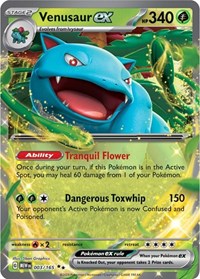 Venusaur ex - 003/165 - SV: Scarlet & Violet 151 - 003/165