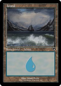 Island (442) (Retro Frame) - Commander Masters - 442
