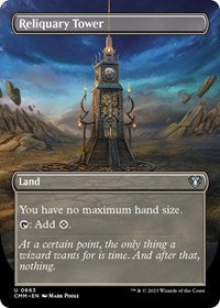 Reliquary Tower (Borderless) - Commander Masters - 663
