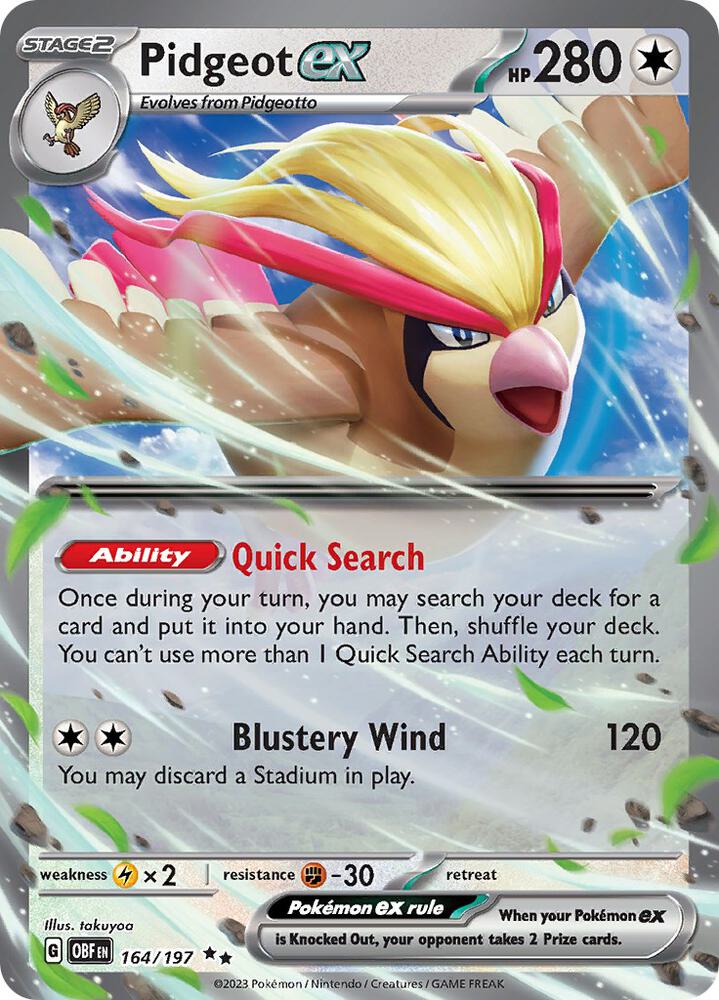 Pidgeot ex - Obsidian Flames #164/197