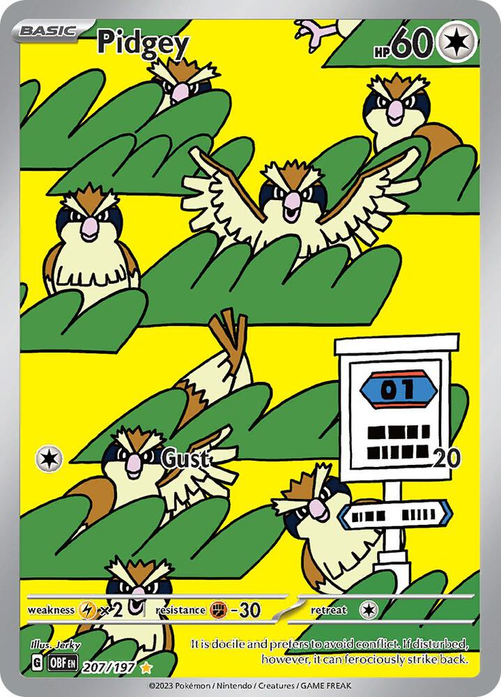 Pidgey - Obsidian Flames #207/197