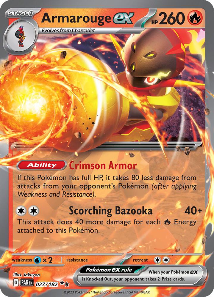 Armarouge ex - Pokemon Paradox Rift #027/182