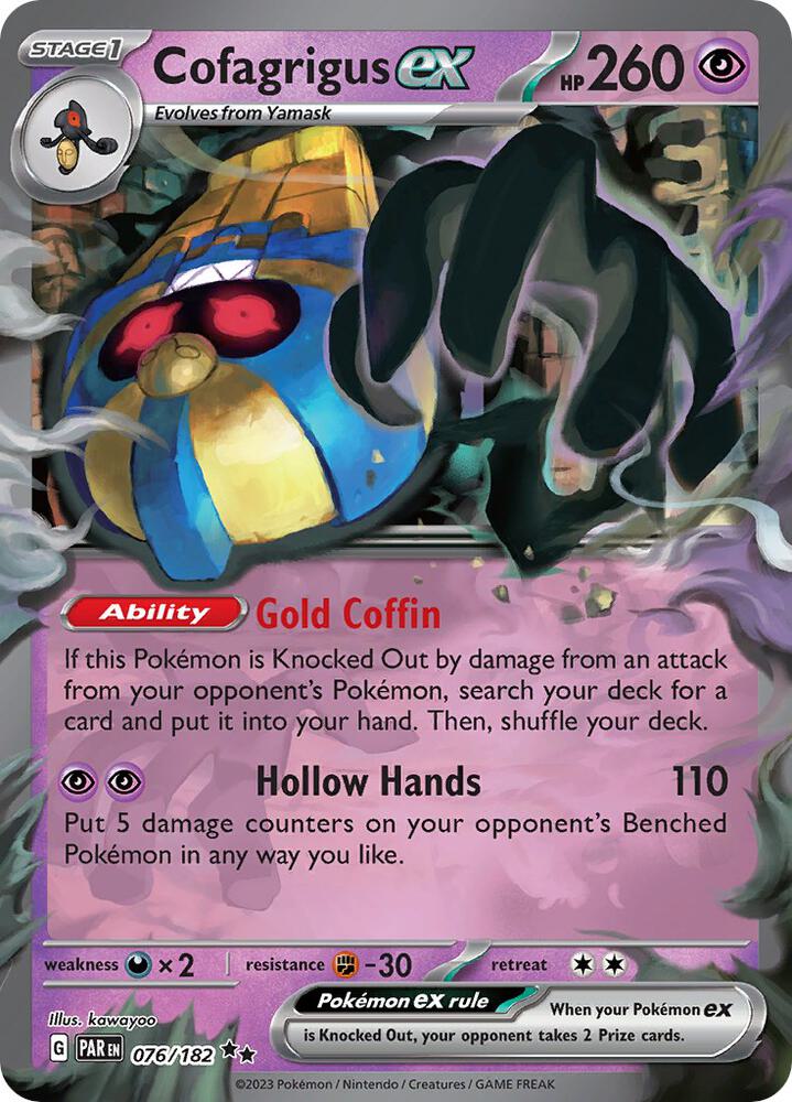 Cofagrigus ex - Pokemon Paradox Rift #076/182
