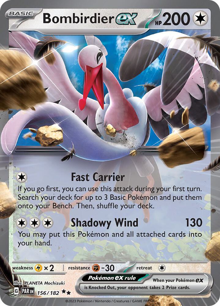 Bombirdier ex - Pokemon Paradox Rift #156/182