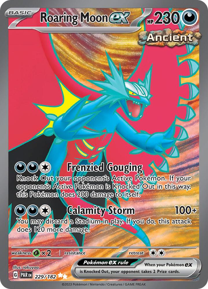Roaring Moon ex - Pokemon Paradox Rift #229/182