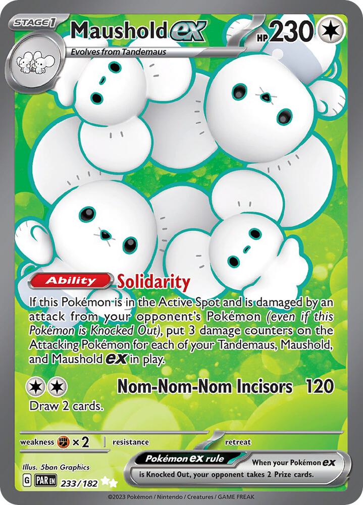 Maushold ex - Pokemon Paradox Rift #233/182