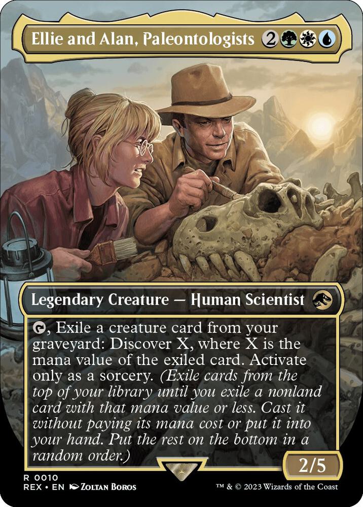 Ellie and Alan, Paleontologists (Borderless) - Universes Beyond: Jurassic World Collection #10