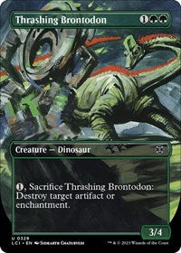 Thrashing Brontodon (Borderless) - The Lost Caverns of Ixalan - 329