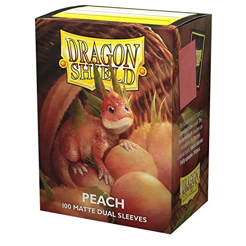 Dragon Shield: Dual Matte Peach - Card Sleeves 100 ct