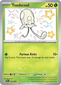 Toedscool - 105/091 - SV: Paldean Fates - 105/091