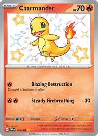 Charmander - 109/091 - SV: Paldean Fates - 109/091