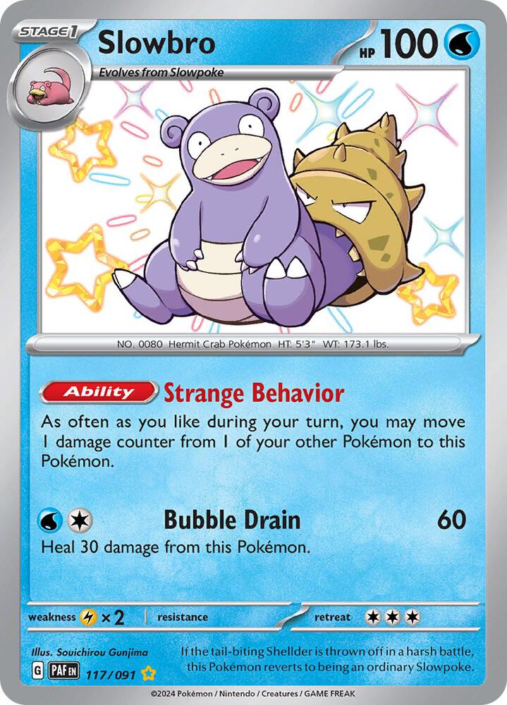 Slowbro - Pokemon Paldean Fates #117/091