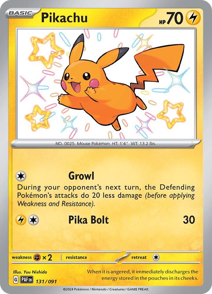 Pikachu - Pokemon Paldean Fates #131/091