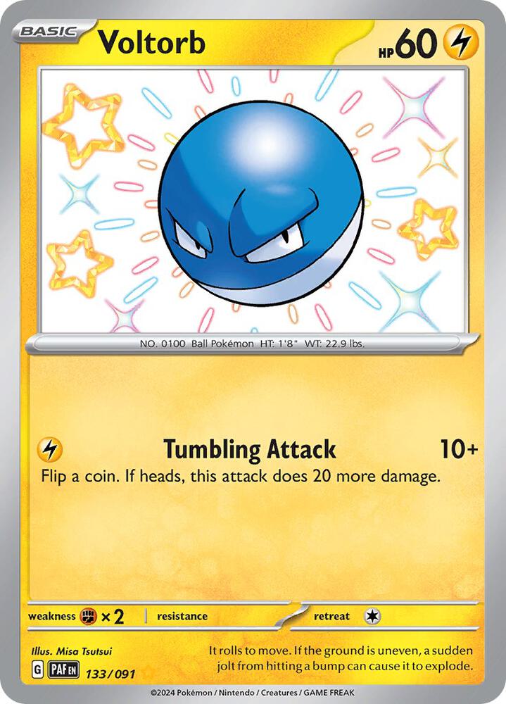Voltorb - Pokemon Paldean Fates #133/091