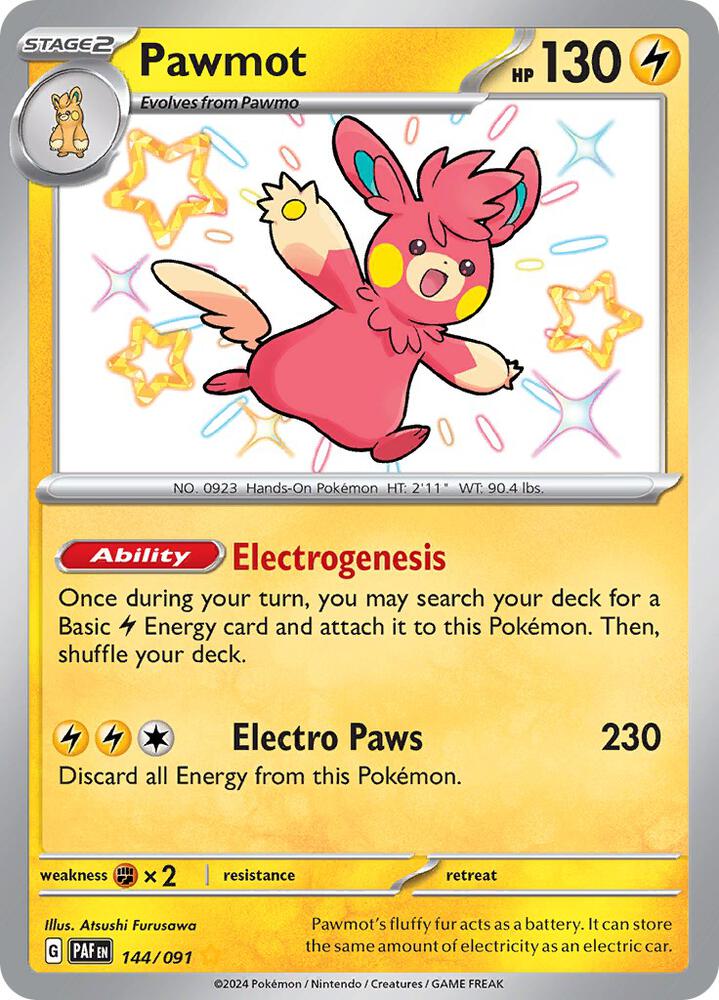 Pawmot - Pokemon Paldean Fates #144/091