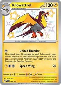 Kilowattrel - 146/091 - SV: Paldean Fates - 146/091