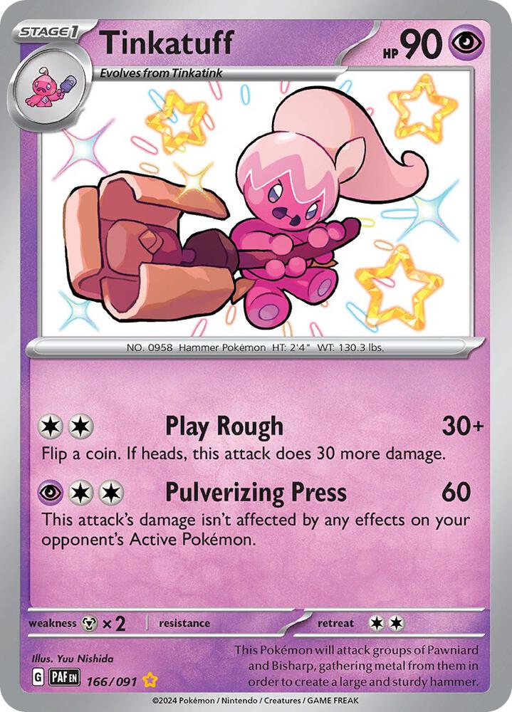 Tinkatuff - Pokemon Paldean Fates #166/091