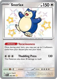 Snorlax - Pokemon Paldean Fates #202/091