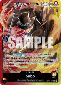 Sabo (001) - Ultra Deck: The Three Brothers #ST13-001