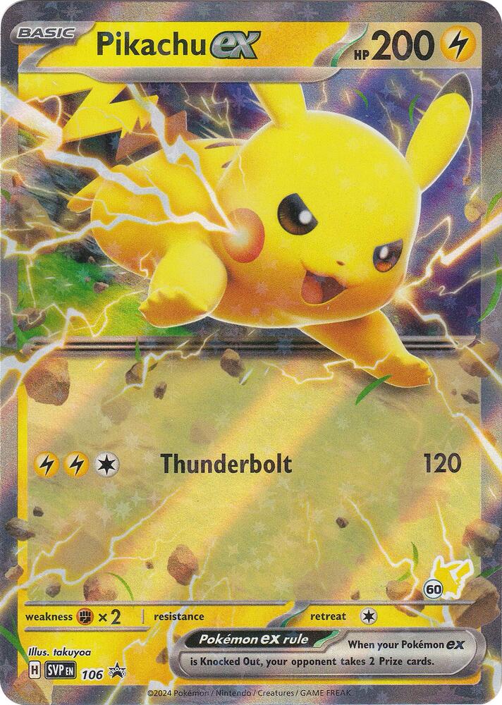 Pikachu ex (Pikachu 60) - Battle Academy 2024 #106