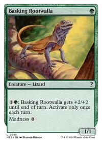 Basking Rootwalla (White Border) - Mystery Booster 2 - 65