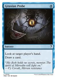 Gitaxian Probe (White Border) - Mystery Booster 2 - 28