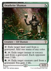 Deathrite Shaman (White Border) - Mystery Booster 2 #81
