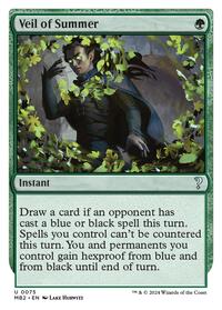 Veil of Summer (White Border) - Mystery Booster 2 #75