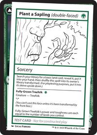 Plant a Sapling (double-faced) - Mystery Booster 2 Playtest Cards