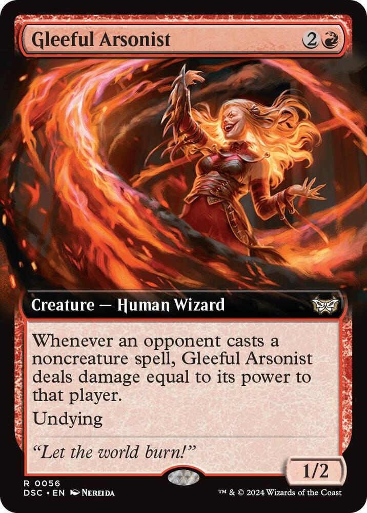 Gleeful Arsonist (Extended Art) - Commander: Duskmourn: House of Horror #56