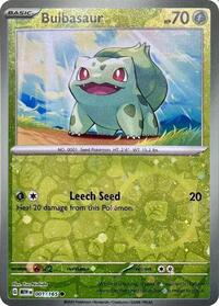 Bulbasaur - 001/165 (Reverse Cosmos Holo) (Costco Exclusive) - Miscellaneous Cards & Products - 001/165