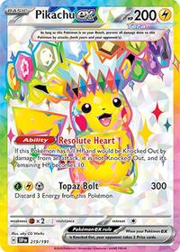 Pikachu ex - 219/191 - SV08: Surging Sparks - 219/191