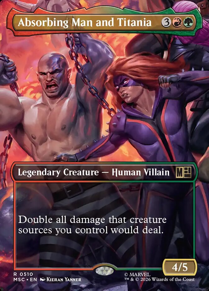Absorbing Man and Titania - Marvel Super Heroes Commander #510
