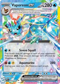 Vaporeon ex - Pokemon Prismatic Evolutions #023/131
