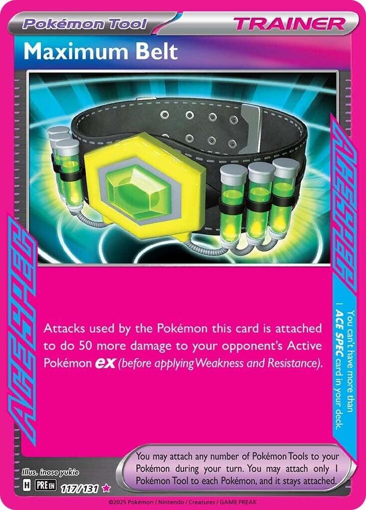 Maximum Belt - Pokemon Prismatic Evolutions #117/131