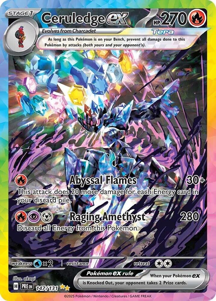 Ceruledge ex - Pokemon Prismatic Evolutions #147/131