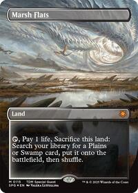 Marsh Flats (Borderless) (Dragonscale Foil) - Special Guests - 115