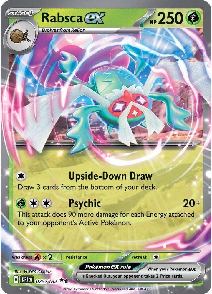 Rabsca ex - Pokemon Destined Rivals #025/182