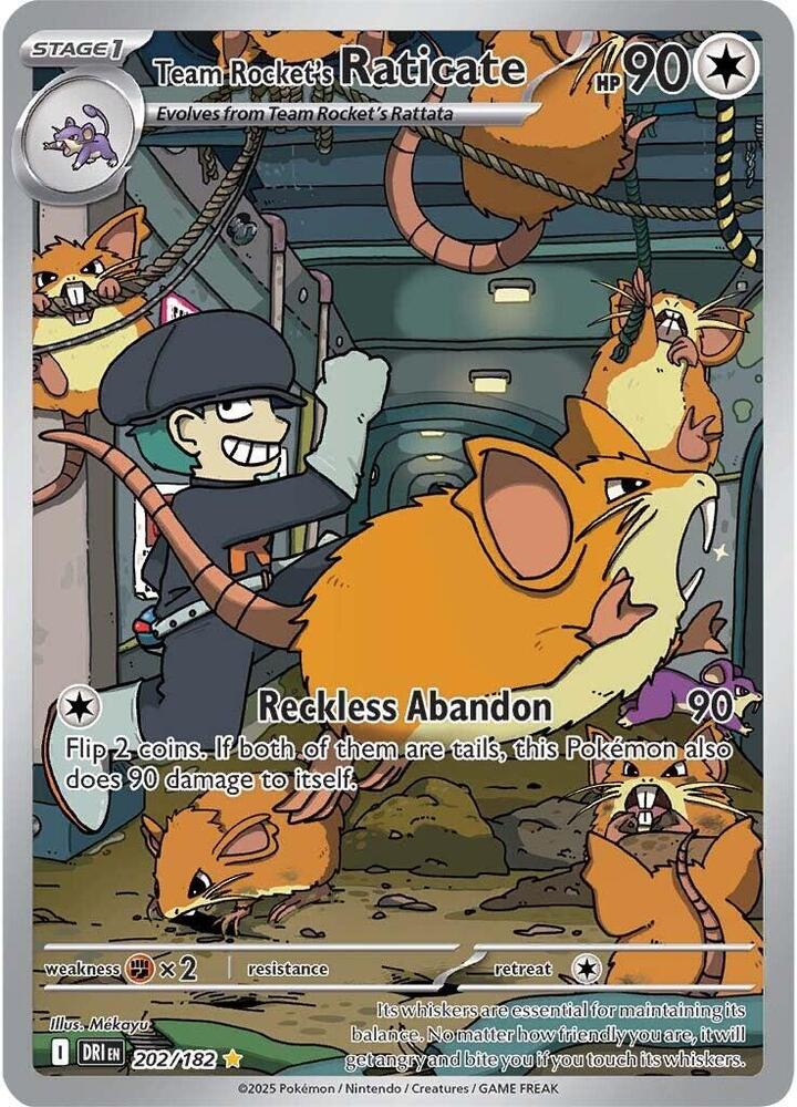 Team Rocket's Raticate - Pokemon Destined Rivals #202/182