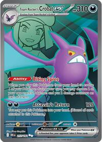Team Rocket's Crobat ex - Pokemon Destined Rivals #217/182